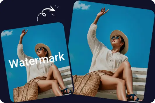 Seamlessly remove watermarks from images online